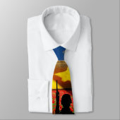 Cravate Le drapeau américain du soldat américain (Attaché)