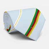 Cravate Le drapeau camerounais rayé (Roulé)