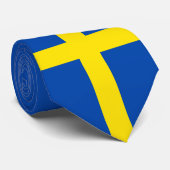 Cravate Le drapeau de la Suède (Roulé)