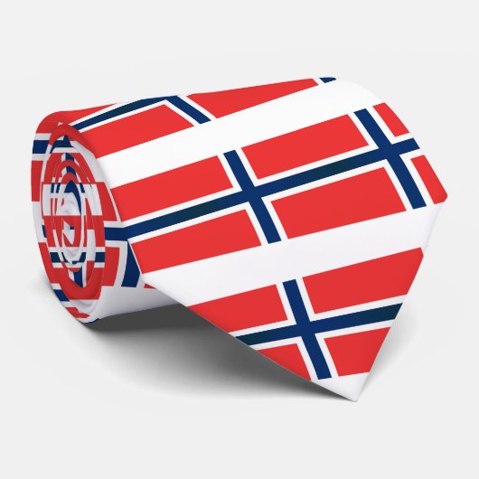 Cravate Le Drapeau de Norway (Roulé)