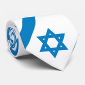 Cravate Le drapeau d'Israël (Roulé)
