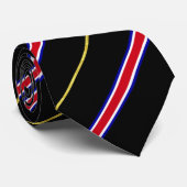 Cravate Le drapeau du Costa Rica (Roulé)
