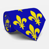 Cravate Le drapeau médiéval de France (Roulé)