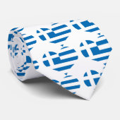 Cravate Le drapeau national de la Grèce (Roulé)