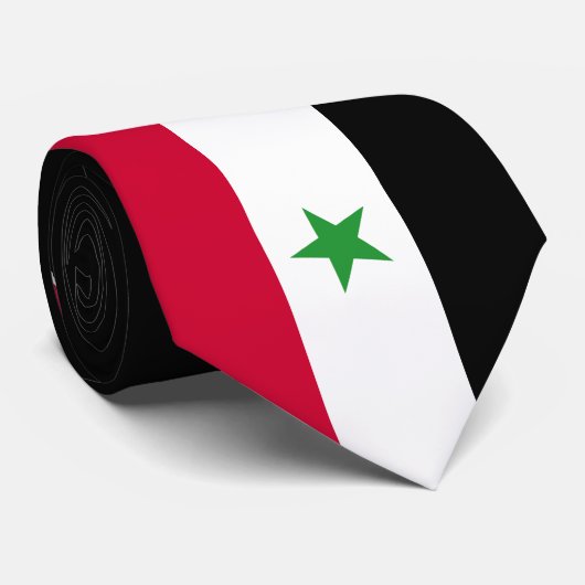 Cravate Le drapeau syrien (Roulé)
