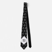 Cravate Le fer à cheval de Cowboy | Initiales (Devant)