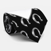 Cravate Le fer à cheval de Cowboy | Initiales (Roulé)