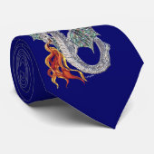 Cravate Le feu de dragon (Roulé)