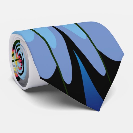 Cravate Le feu et l'eau indigènes (Roulé)