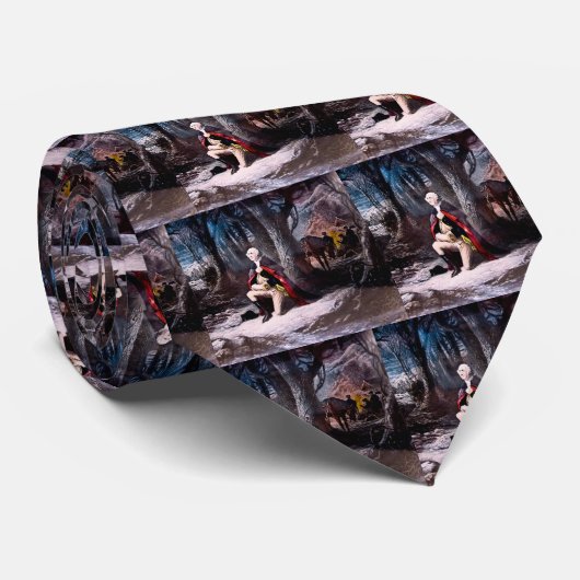 Cravate Le Général Washington priant à la forge de vallée, (Roulé)
