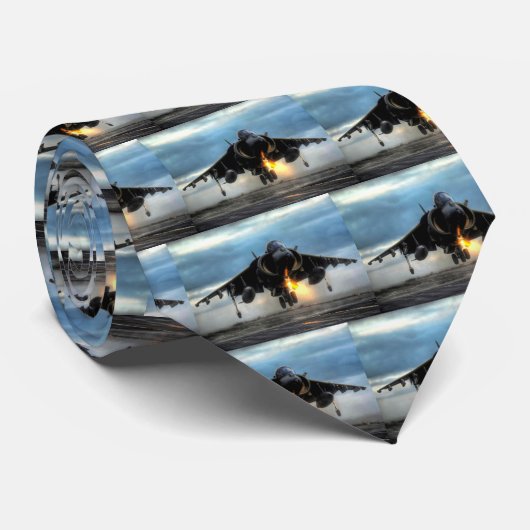 Cravate Le harrier sautent le jet (Roulé)