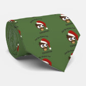 Cravate Le hibou soit à la maison pour Noël ! (Roulé)