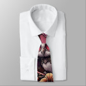 Cravate Le hibou Steampunk : Gardien des secrets. (Attaché)