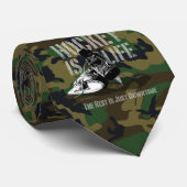 Cravate Le hockey c'est la vie (Roulé)