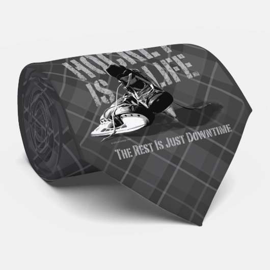 Cravate Le hockey c'est la vie (Roulé)