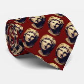 Cravate Le jeune Alexandre le Grand - Contre-battu (Roulé)