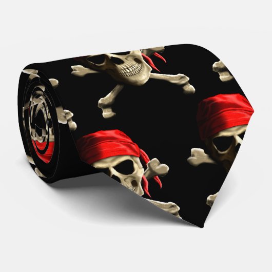 Cravate Le jolly roger (Roulé)