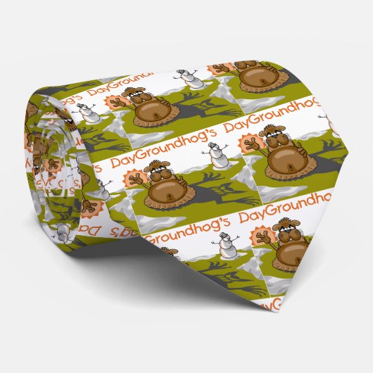 Cravate Le jour de Groundhog (Roulé)