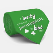 Cravate Le Jour de la Saint Patrick drôle m'embrassent (Roulé)