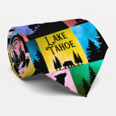 Cravate Le lac Tahoe Bear Pop-Art (Roulé)