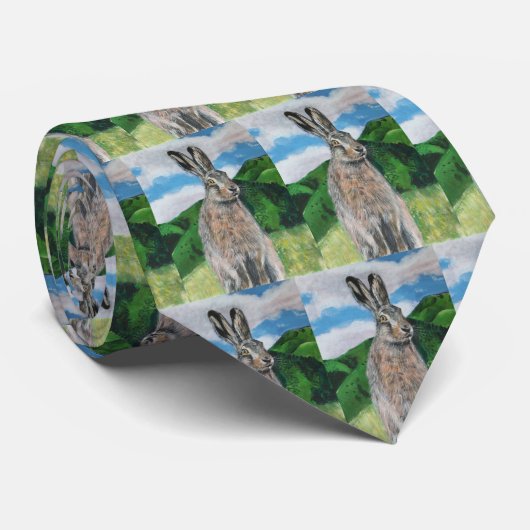 Cravate Le lièvre (Roulé)
