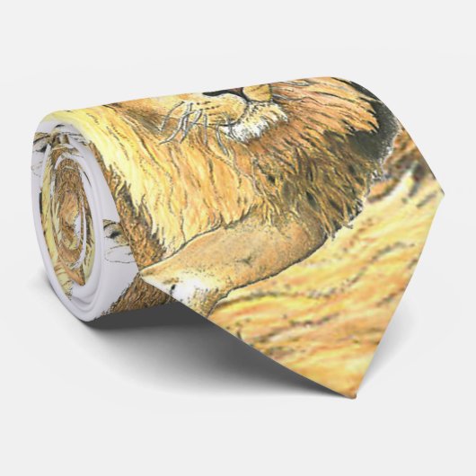 Cravate Le lion (Roulé)