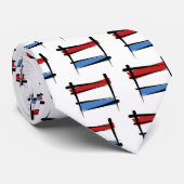 Cravate Le Luxembourg balayent le drapeau (Roulé)