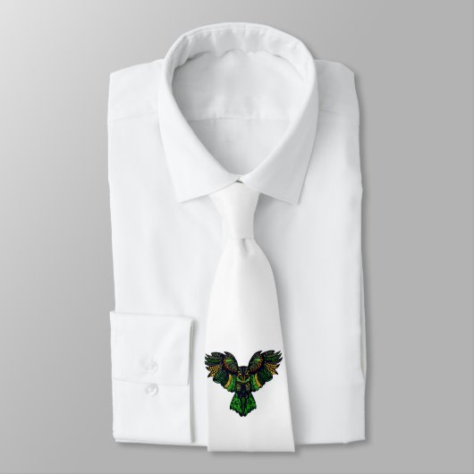 Cravate Le majestic Emerald Owl (Attaché)