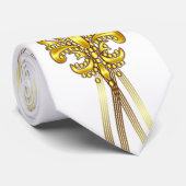 Cravate Le mardi gras attache 2 sauvages et notes folles (Roulé)