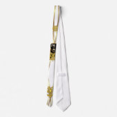 Cravate Le mardi gras attache 2 sauvages et notes folles (Dos)