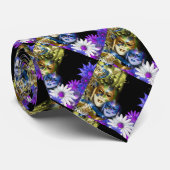 Cravate Le mardi gras des hommes vénitiens de masques de (Roulé)