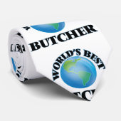 Cravate Le meilleur boucher du monde (Roulé)