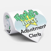 Cravate Le meilleur commis à l'ajustement du monde (Roulé)