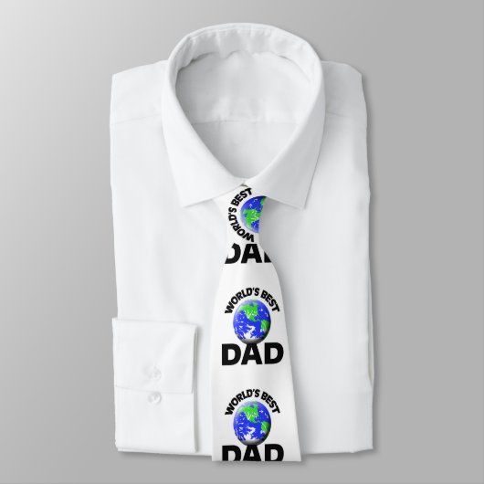 Cravate Le meilleur papa du monde (Attaché)