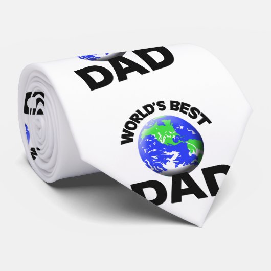 Cravate Le meilleur papa du monde (Roulé)