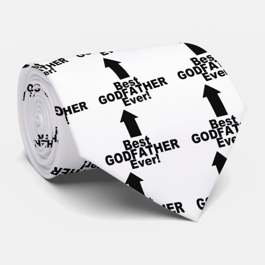 Cravate Le meilleur parrain jamais (Roulé)