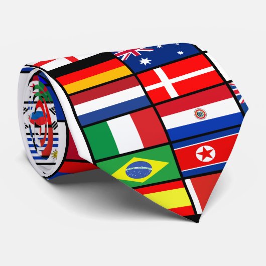 Cravate Le monde marque 2010 (Roulé)