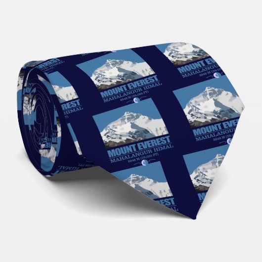 Cravate Le mont Everest (Roulé)