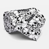 Cravate Le Motif du crâne sauvage à un oeil des Goonies (Roulé)