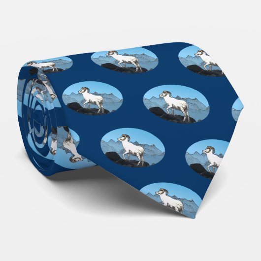 Cravate Le mouton de Dall (Roulé)