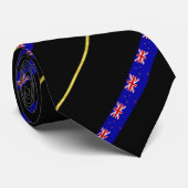 Cravate Le Néo-zélandais barre le drapeau (Roulé)