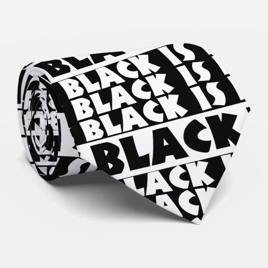 Cravate Le noir est noir (Roulé)