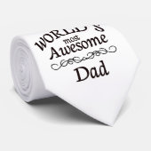 Cravate Le papa le plus impressionnant du monde (Roulé)