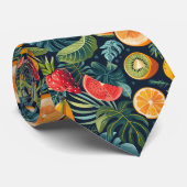 Cravate Le paradis tropical vif : Conception de fruits exo (Roulé)