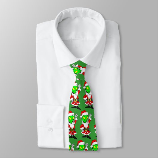 Cravate le père noël étranger (Attaché)