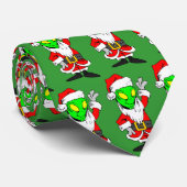 Cravate le père noël étranger (Roulé)
