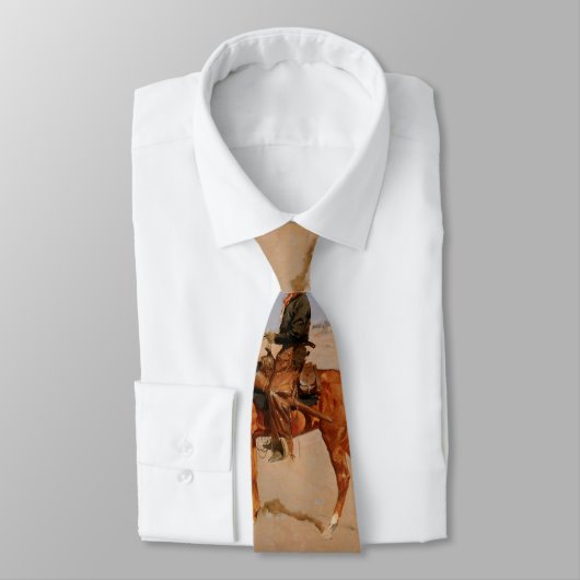 Cravate Le perforateur de Frederic Remington (1895) (Attaché)