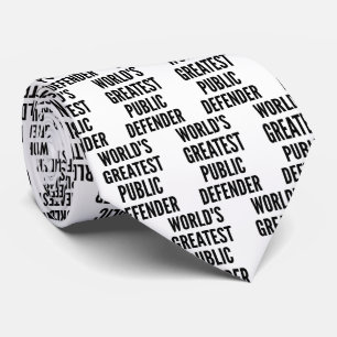 Cravate Le plus grand défenseur public du monde