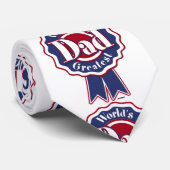 Cravate Le plus grand papa du monde - ruban (Roulé)