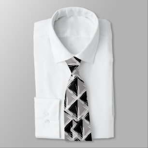 CRAVATE LE POINT DE DIAMANT NOIR/WHT/GRY